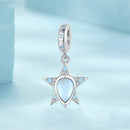 925 Sterling Silver Blue Star Beaded Bracelet