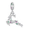 925 Sterling Silver Christmas Elk Pendant Beads
