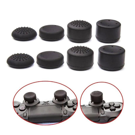 8-Piece Silicone Joystick Cap Set For Ps5 / Ps4 - Black