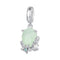 925 Sterling Silver Floral Pearl Pendant In