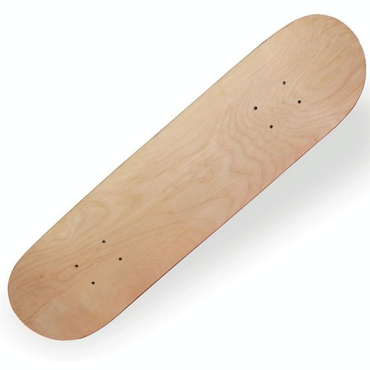 8-Layer Maple Double Raised Roughcast Skateboard With Four Wheels