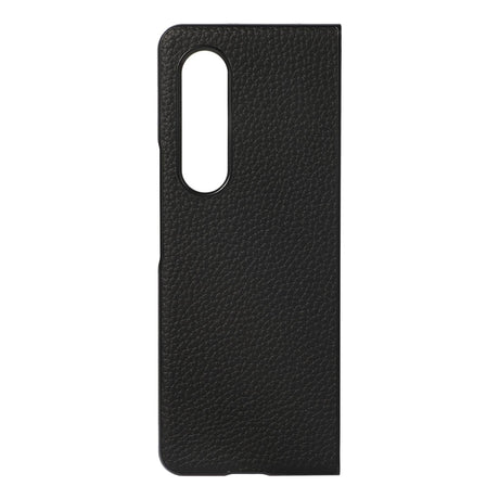 For Samsung Galaxy Z Fold4 5G Litchi Texture Case - Two Tone - Black