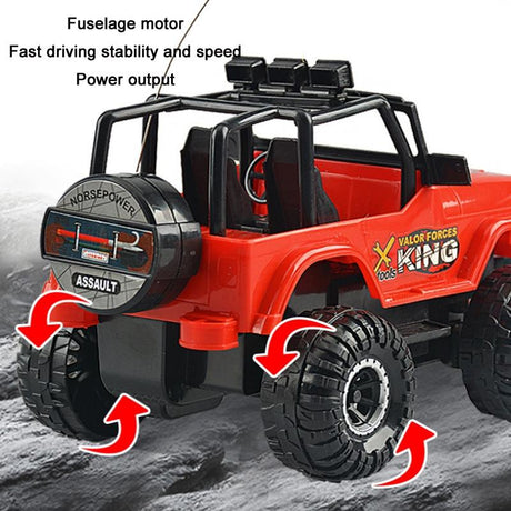 Remote Control Electric Car with Usb Charging for Kids - Camouflage Convertible