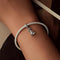 925 Sterling Silver Bow Bell Bracelet Pendant Festival Beads
