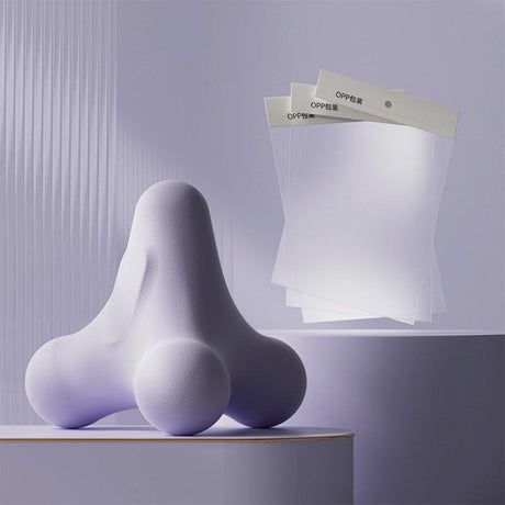 4-Corner Fascia Massage Ball For Neck & Shoulder Relief Yoga & Fitness - Pink