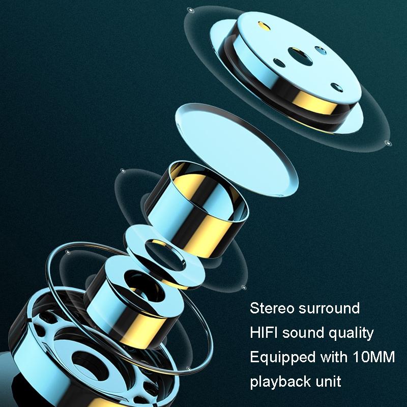 Business Bluetooth Earphones - Left / Right Rotation - White