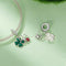 925 Sterling Silver Four Leaf Clover Ladybug Pendant In