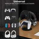 Black Acrylic Game Controller Display Stand With Headphone Hanger