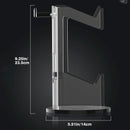 Black Acrylic Game Controller Display Stand With Headphone Hanger