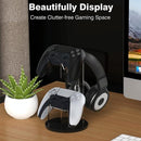Black Acrylic Game Controller Display Stand With Headphone Hanger