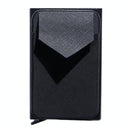 Compact Metal Card Holder with Rfid Protection - Black
