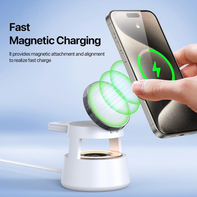 5 In 1 Magnetic Wireless Charger With Bluetooth Speaker