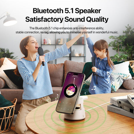 5 In 1 Magnetic Wireless Charger With Bluetooth Speaker