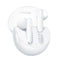 Wireless Bluetooth Earphones with Noise Reduction for Calls and Music - Semi-in-ear Design - White