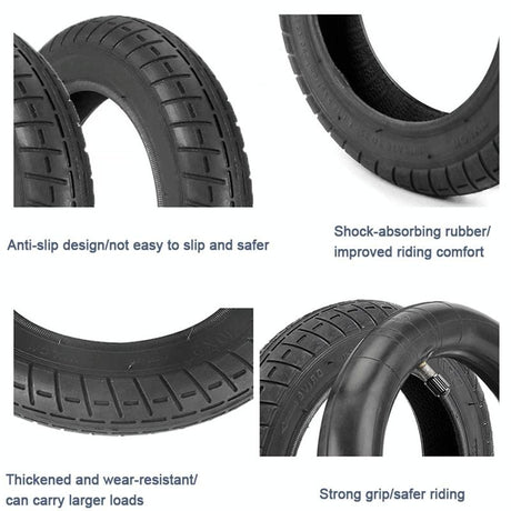 10x2 Inner Tube & Outer Tire Combo for Xiaomi M365 / M365 Pro Electric Scooter - Black