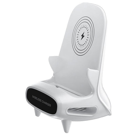 15W Vertical Wireless Charger For 4.5 11 Devices White