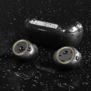 Mini Invisible Tws Bluetooth 5.0 Earphones with Charging Box & Mic - Black