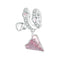925 Sterling Silver Paper Airplane Love Letter Pendant