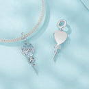 925 Sterling Silver Blue Heart Balloon Diy Beads