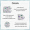 925 Sterling Silver Platinum Plated Hollow Flower Vine Diy Beads