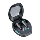 Wireless Gaming Earphones with Noise Reduction - Black