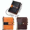 Retro Mens Coin Purse with Rfid Protection - Black