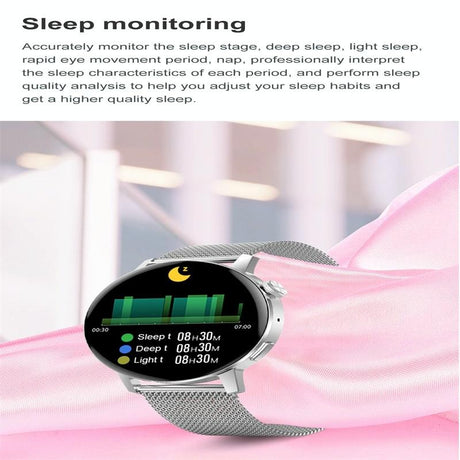 Smart Steel Watch With Colour Screen - Black