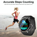 1.28 Inch Touch Screen Ip67 Waterproof Smart Watch Support Bluetooth Call / Sleep Monitoring / Heart Rate Monitoring Black