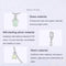 925 Sterling Silver Water Drop Safety Chain Bracelet