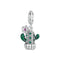 925 Sterling Silver Diy Desert Cactus Potted Pendant