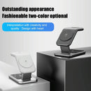 15W 3 In 1 Magnetic Wireless Charger - White
