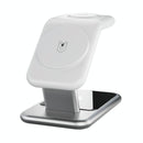 15W 3 In 1 Magnetic Wireless Charger - White