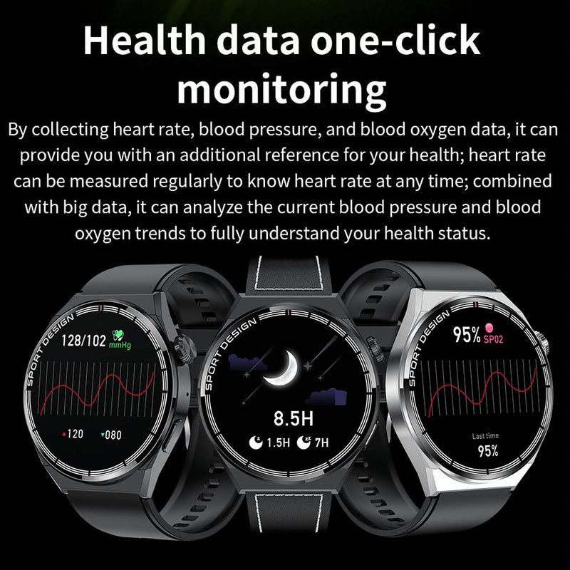 1.6 Inch Waterproof Smart Watch With Bluetooth Call & Nfc - Black