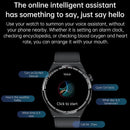 1.60 Inch Black Dial Silicone Band Ip68 Waterproof Smart Watch Support Bluetooth Call Black