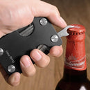 Multifunctional Edc Wallet For Keys & U Disk New Bring Metal Card Holder - Black