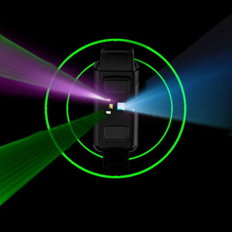 Smart Bracelet With Heart Rate And Blood Glucose Monitoring - Tft Hd - Black