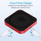 15W 3 In 1 Magnetic Wireless Charger For Smart Devices - Red