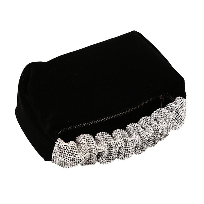 Black Evening Clutch Bag for Women - Perfect for Banquets