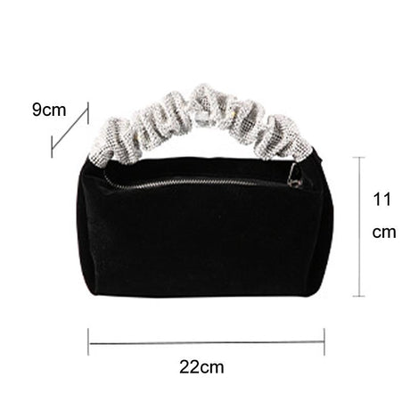 Black Evening Clutch Bag for Women - Perfect for Banquets