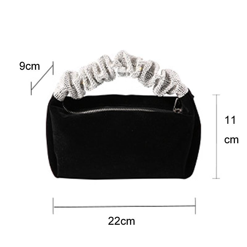 Black Evening Clutch Bag for Women - Perfect for Banquets