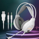 3.5Mm Luminous Game Headset For Desktop - White