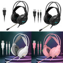 3.5Mm Luminous Game Headset For Desktop - White
