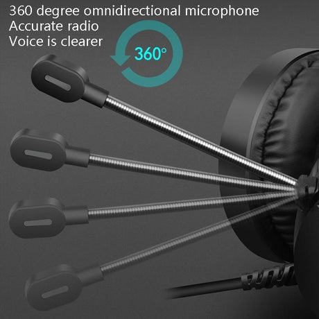 3.5Mm Luminous Game Headset For Desktop - White