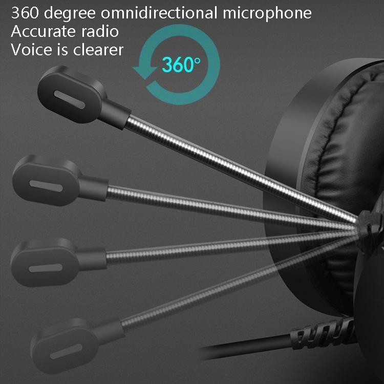 3.5Mm Luminous Game Headset For Desktop - White