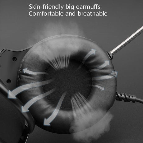 3.5Mm Luminous Game Headset For Desktop - White