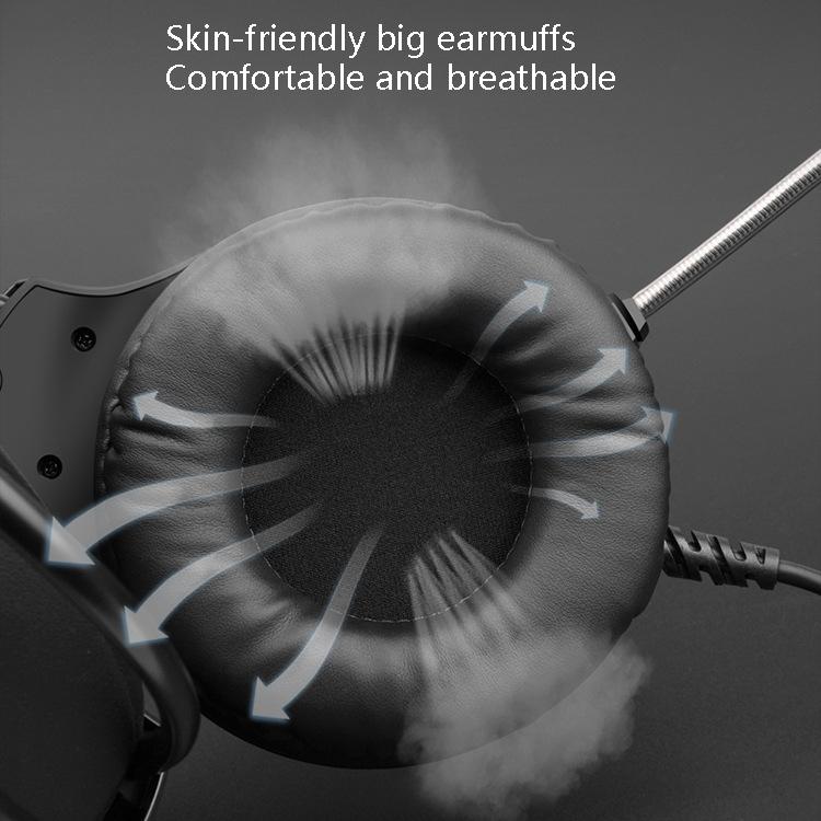 3.5Mm Luminous Game Headset For Desktop - White