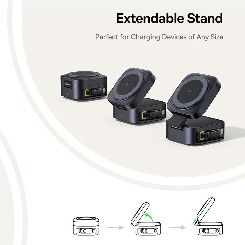 67W 2 In 1 Magnetic Wireless Charger + 1M Type C Cable