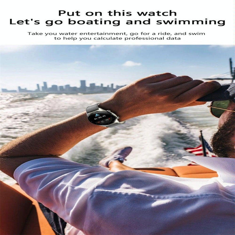 Waterproof Smart Watch With Heart / Bp / Oxygen / Sleep Monitoring - Ip68 - Black