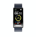 Smart Watch With Heart / Bp / Oxygen / Sugar Monitoring Silicone Strap Colour Screen - Black