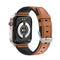 1.96 Inch Colour Screen Smart Watch Leather Strap Support Bluetooth Call / Ecg - Black